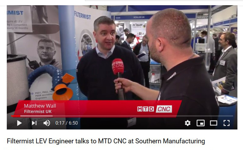 Filtermist LEV Engineer interviewed on importance of LEV Tests at Southern